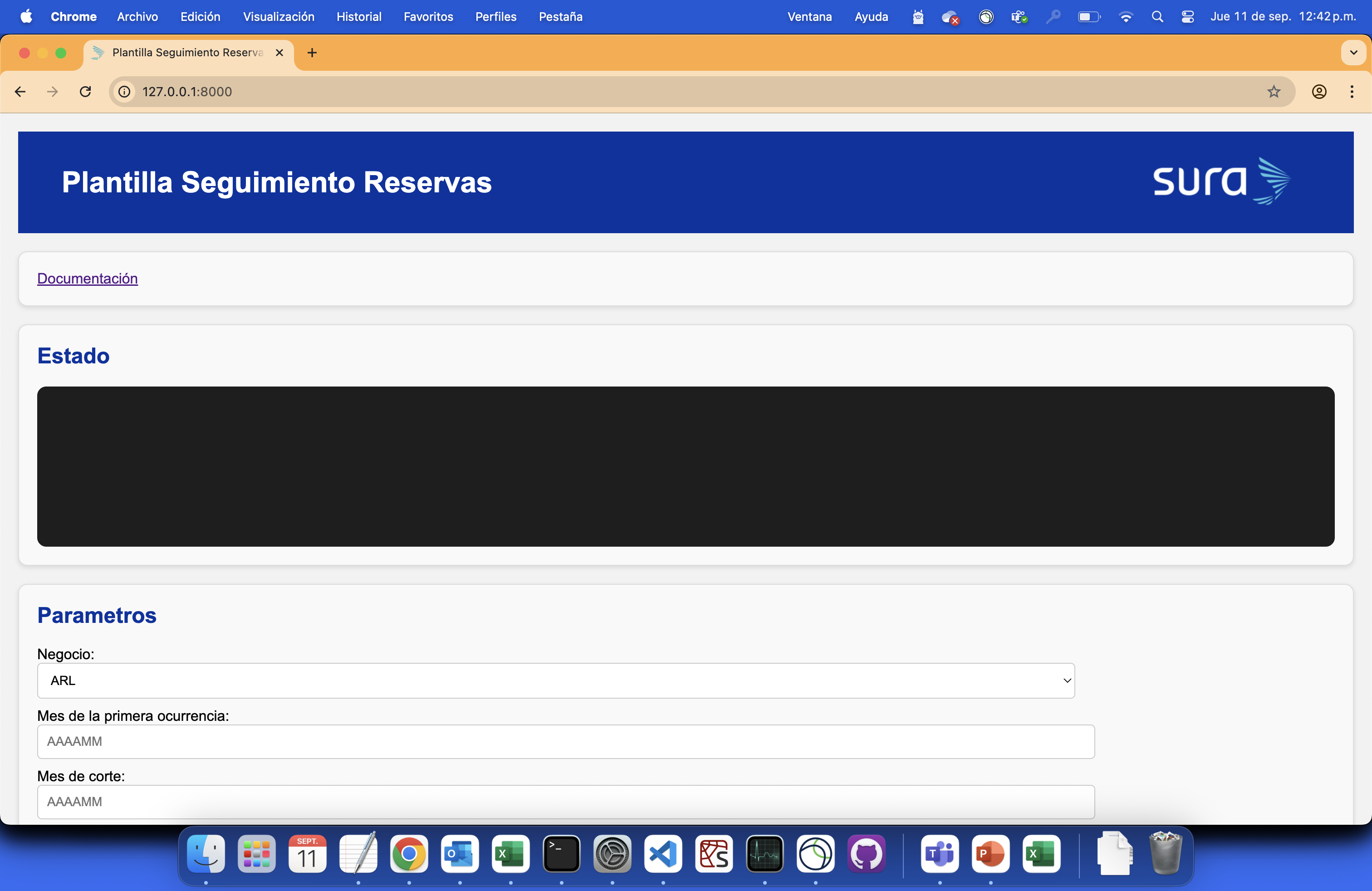 Interfaz web